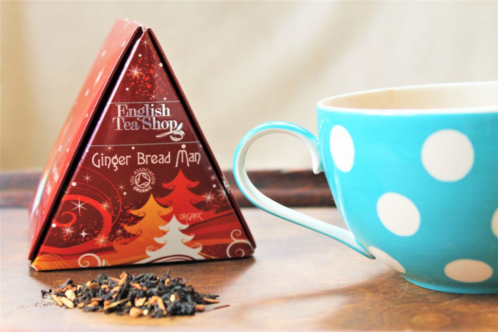 English tea shop ginger tea triangle from the christmas collection