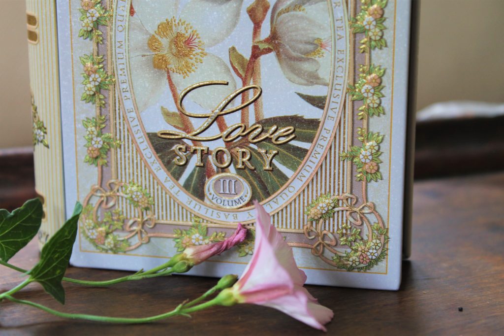 love story volume 3 mini tea book and pink flower