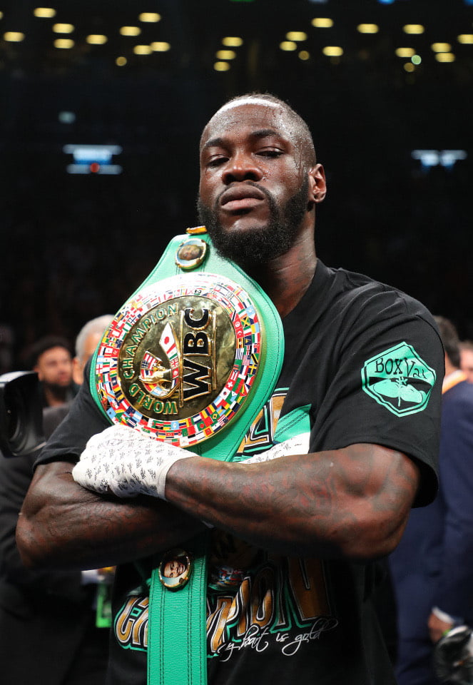 deontay wilder wbc belt