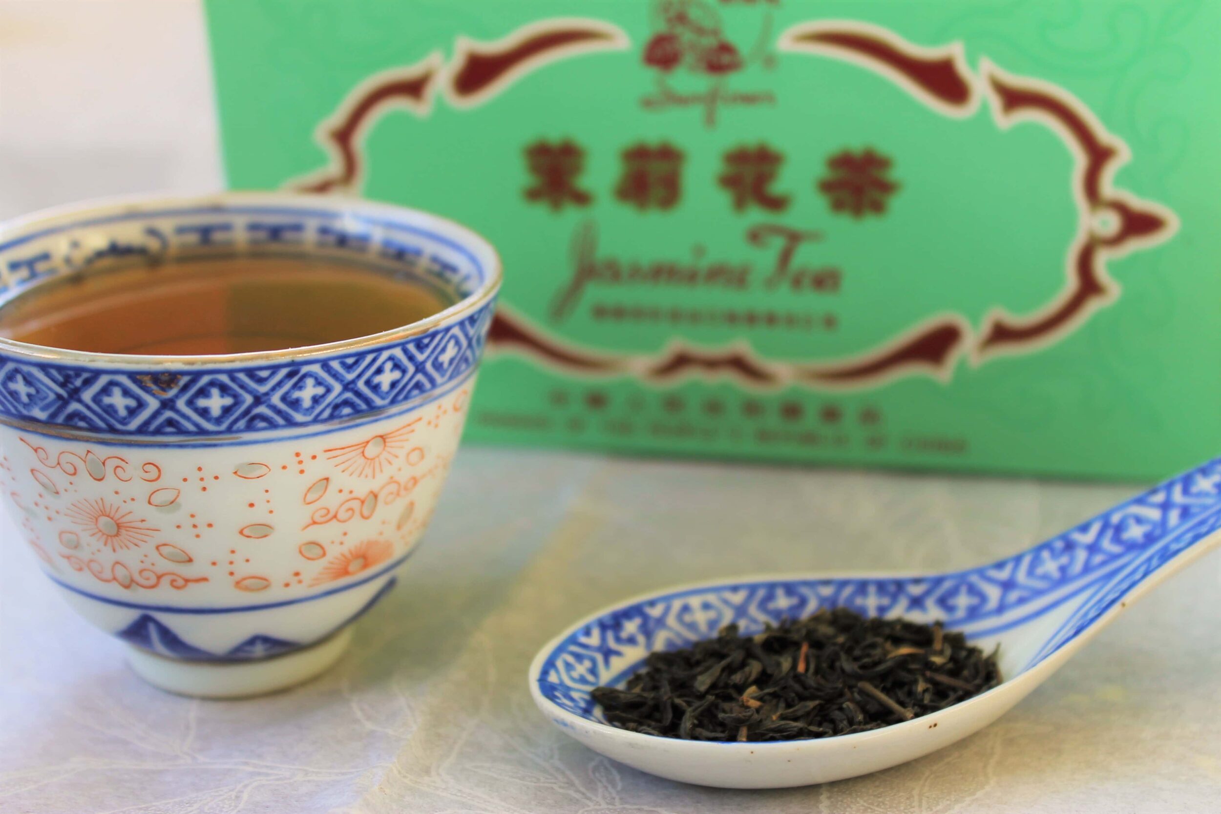 Yan Hou Tang Organic Jasmine Green Tea Bags 50 Counts Flower Flavor Taste  Sugar Free Loose Spice Leaf for Detox Improves Digestion Stress Reduction  Relief SGS FDA Verified Jasmine Tea Bags 50