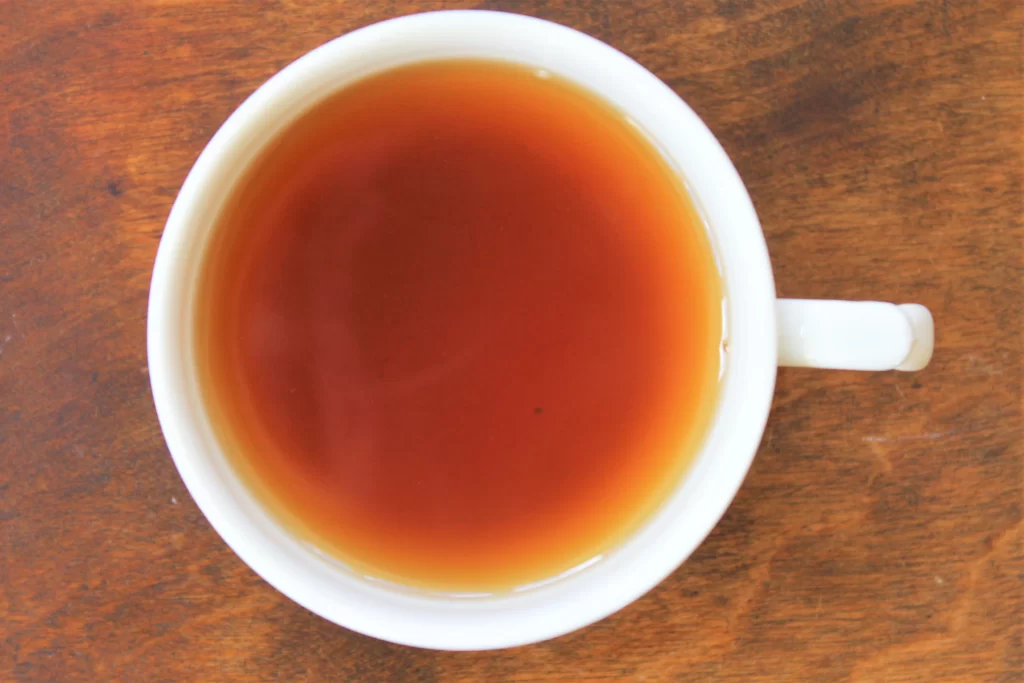 teacup with earl grey black tea
