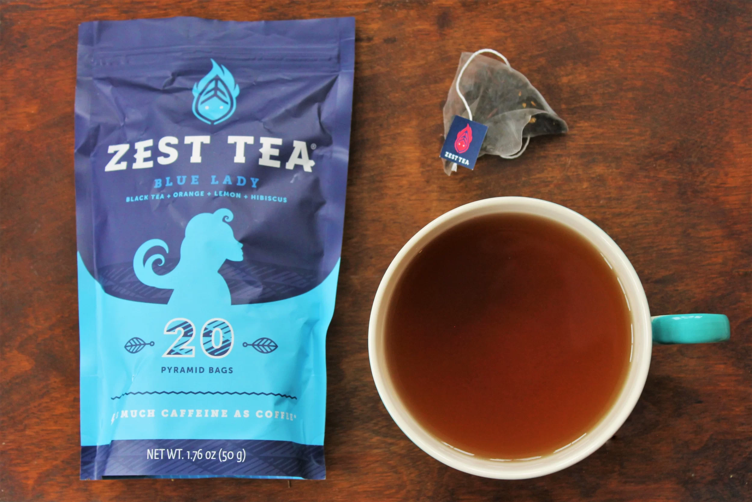 zest blue lady tea review