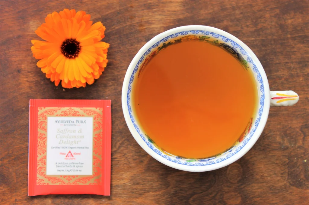 ayurveda pura saffron and cardamom delight tea review