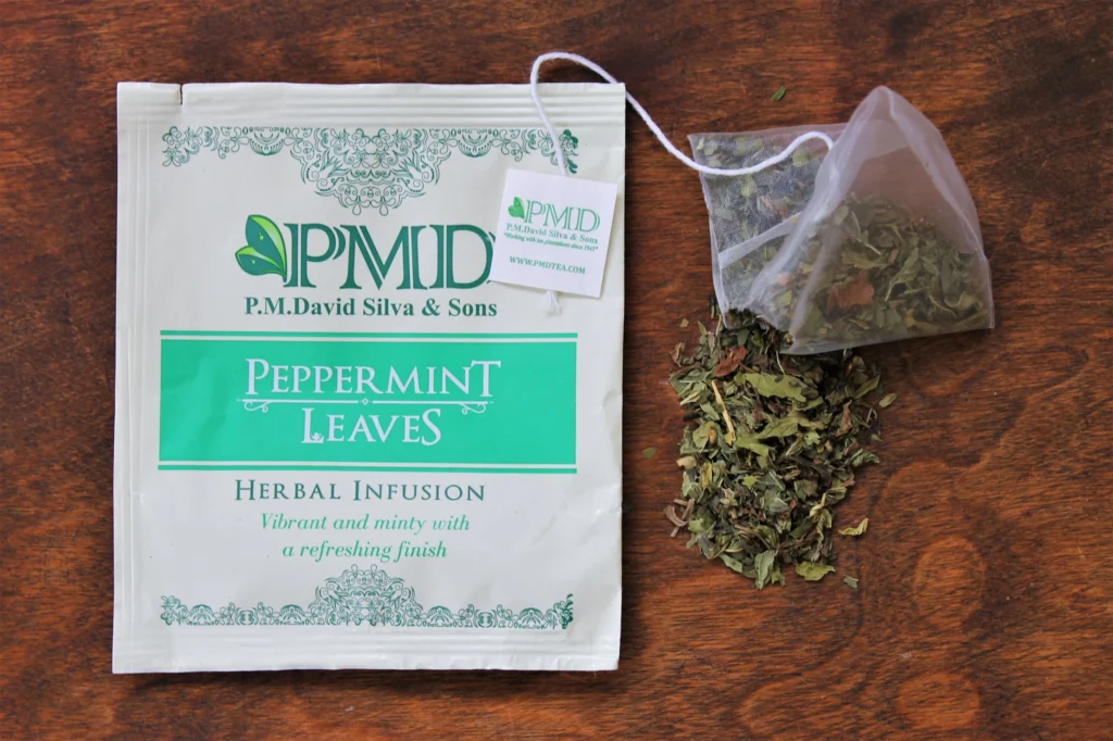 pmd peppermint teabag wrapper