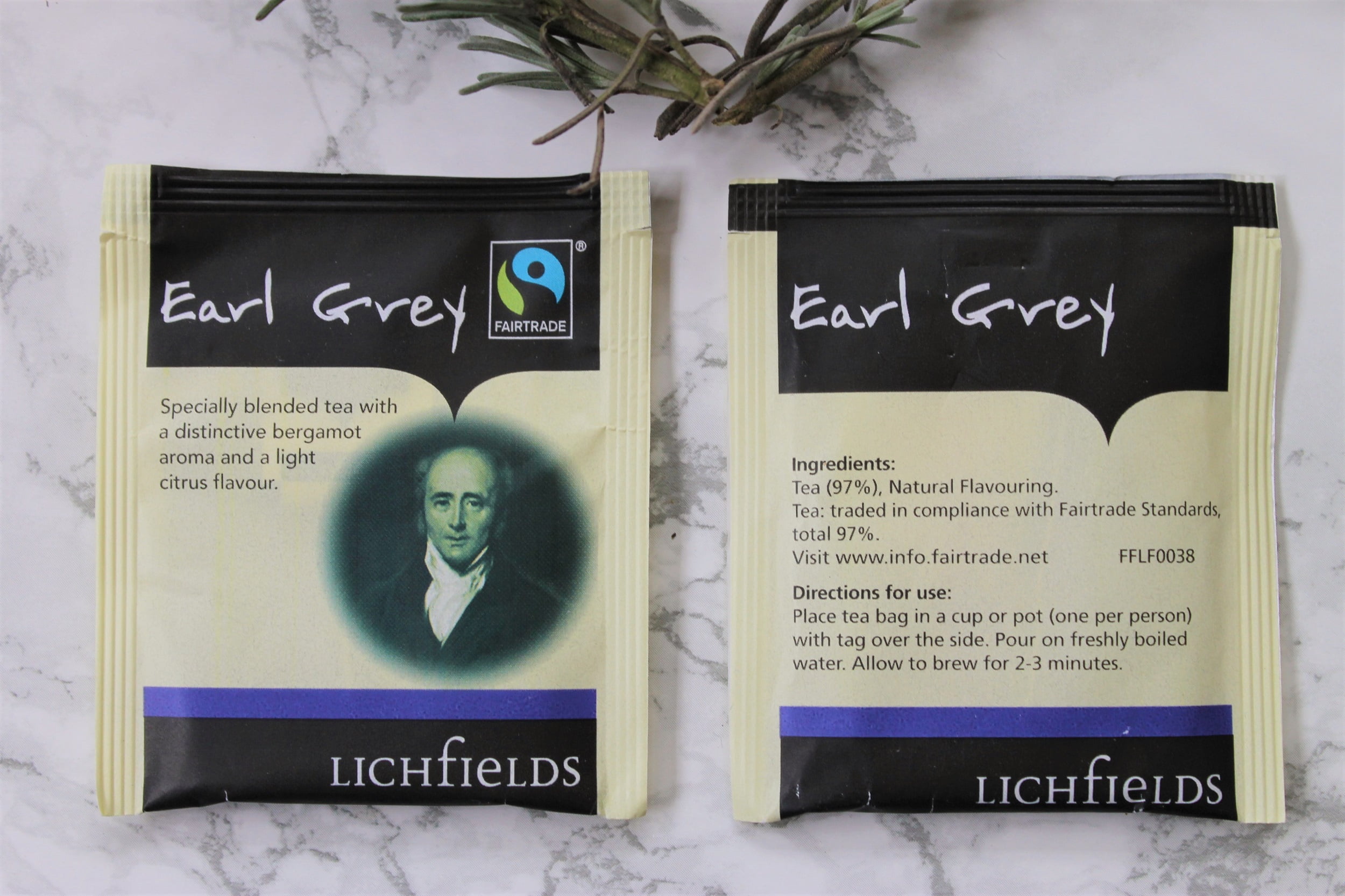 fairtrade earl grey teabags