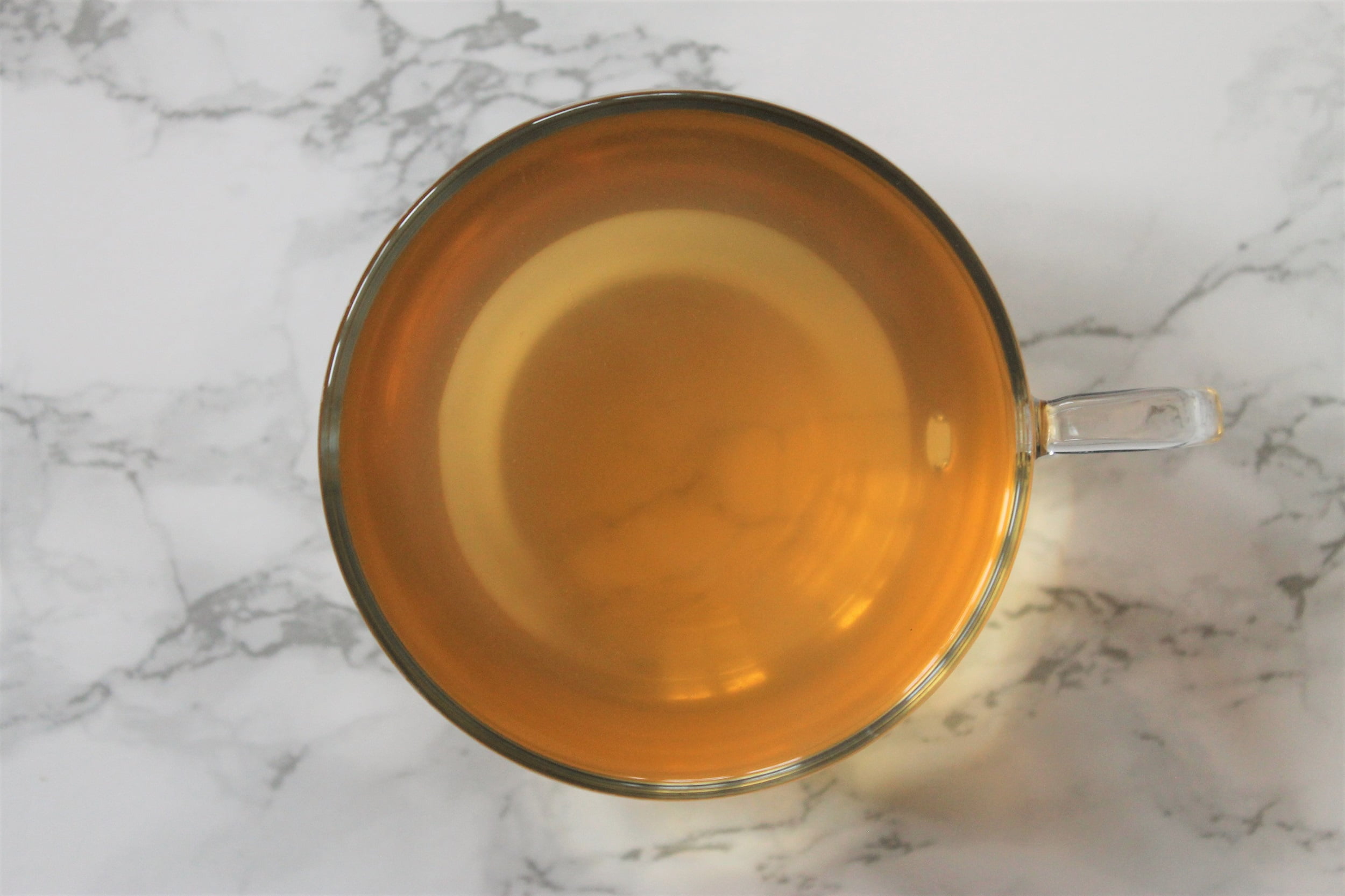fresh apple tea in teacup