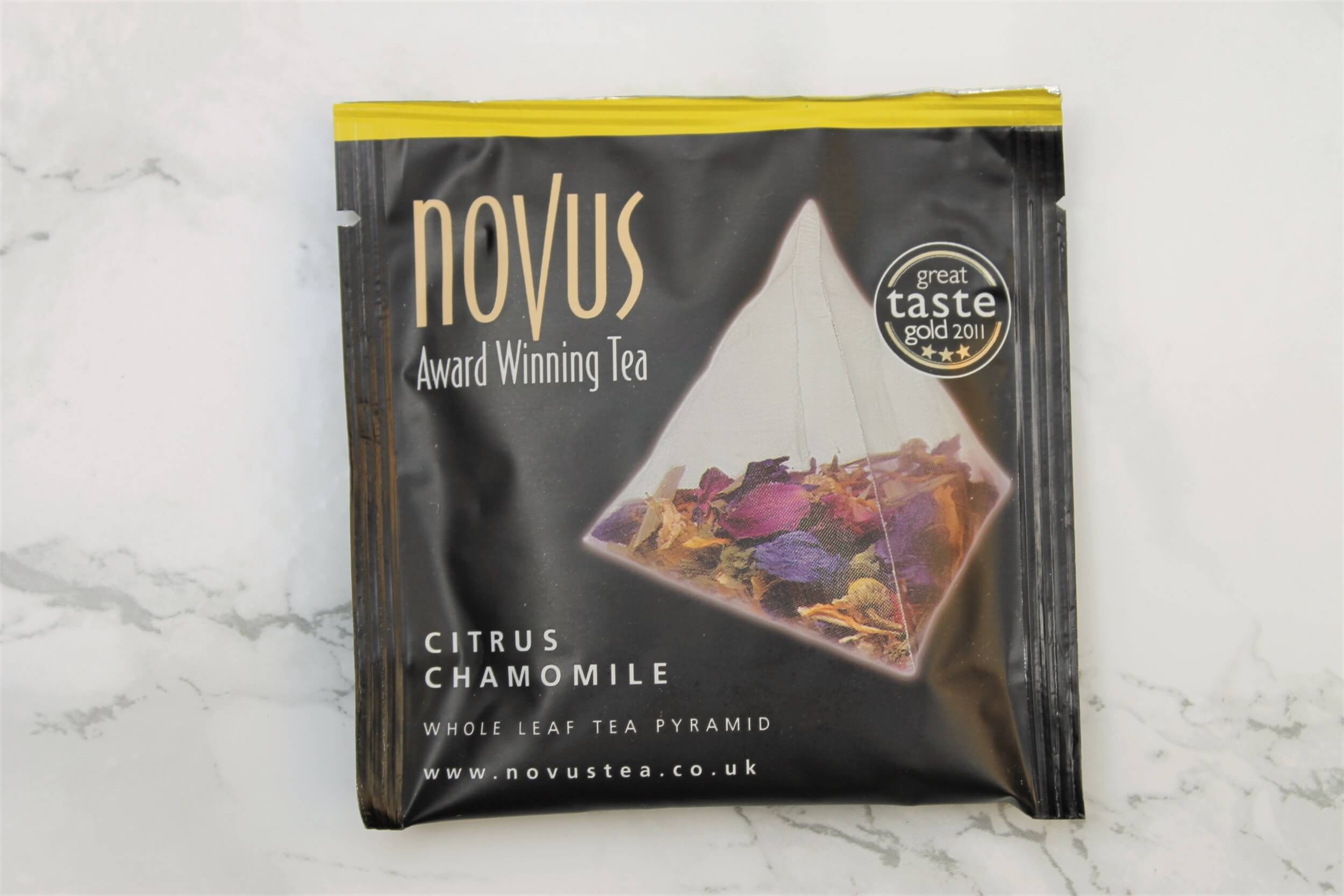 novus citrus chamomile tea pyramid