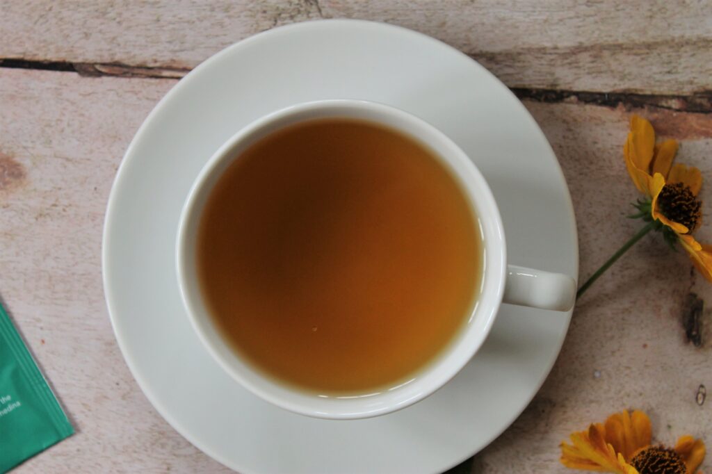marrakech mint tea in a white teacup