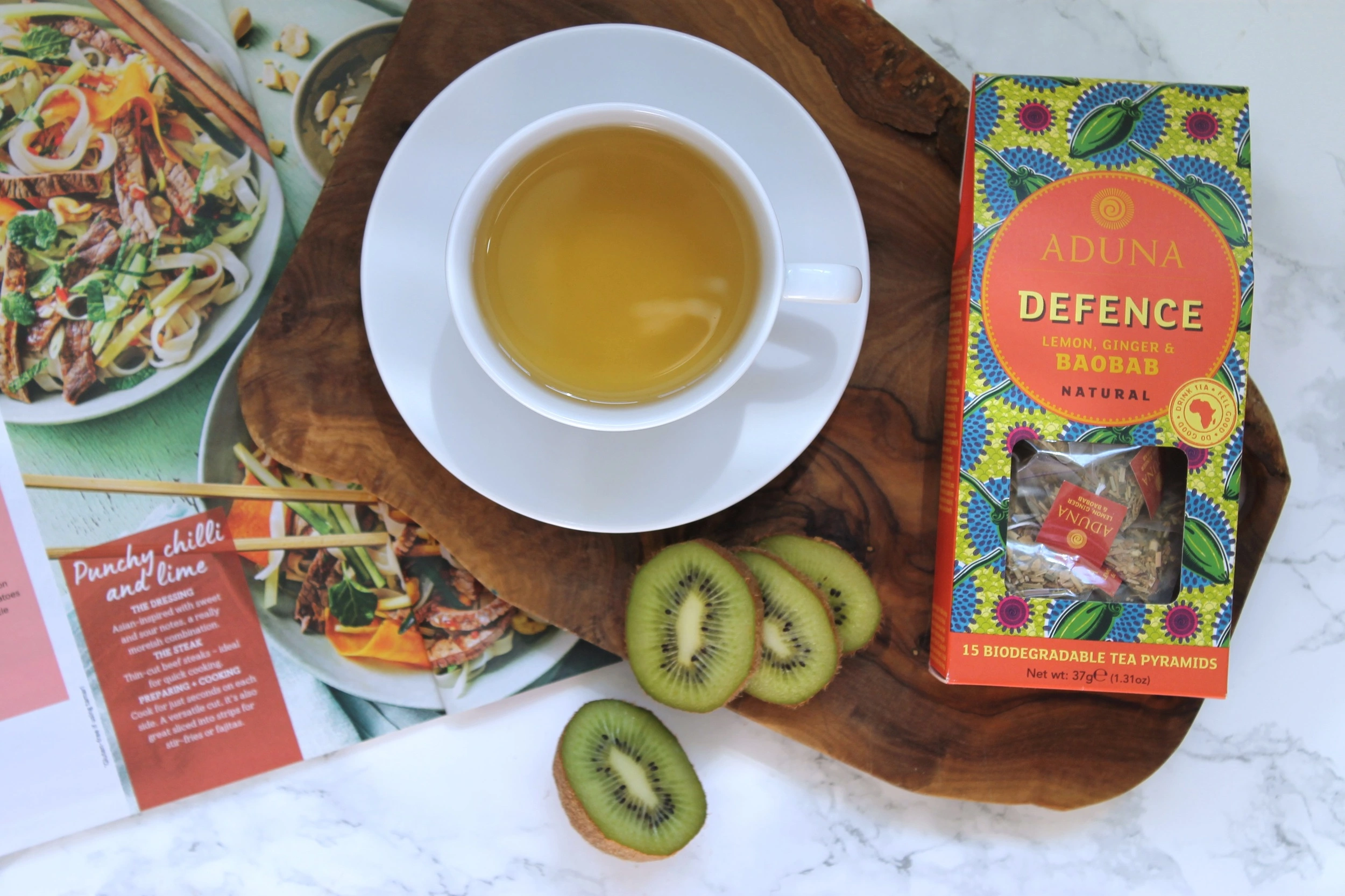 Aduna Lemon, Ginger and Baobab Defence Tea Review