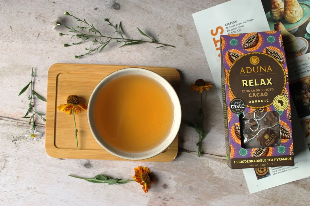 Aduna Cinnamon Spiced Cacao Relax Tea Review