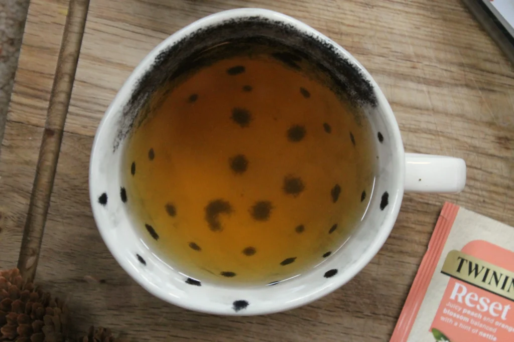 cup of reset herbal tea