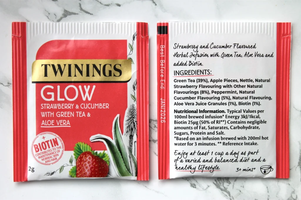 twinings glow with biotin teabags